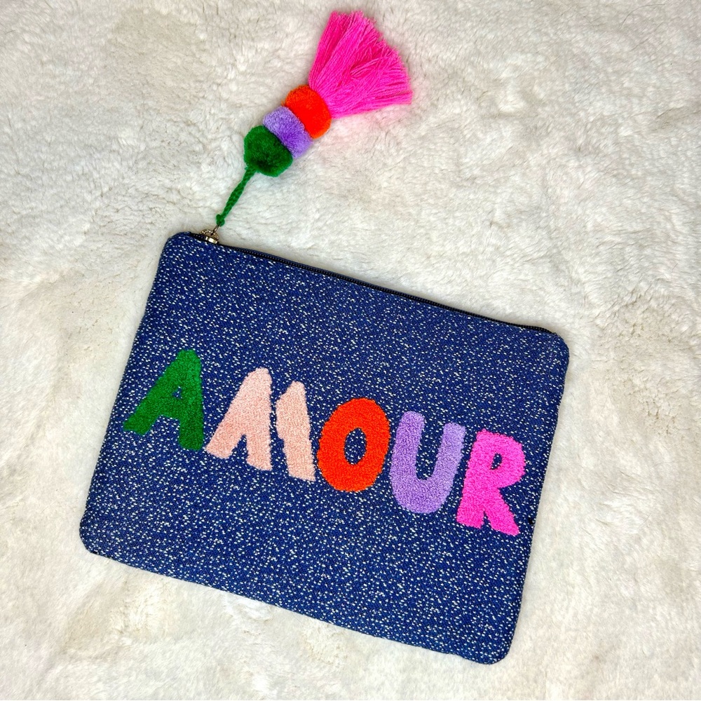 Stella & Dot Amour Tassel Clutch